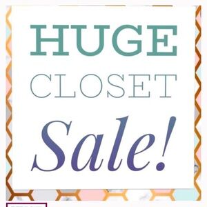 Huge closet sale this weekend!!